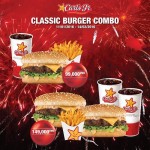 CARL'S JR khuyến mãi Combo Classic Burger + refill 99k