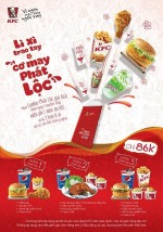 KFC khuyến mãi Tết 2016 - combo Phát Lộc 86k tặng voucher, 5 bao lì xì