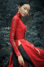 Áo dài thắt eo cổ điển quyến rũ của Lê Thanh Phương
