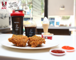 KFC khuyến mãi Gà Zòn Tiêu Chanh + Café - tặng Bình nước cực chất