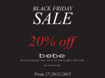 Bebe khuyến mãi Black Friday sale 20% tất cả sản phẩm