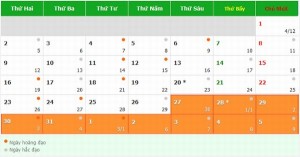 Tết Nguyên đán Đinh Dậu 2017 được nghỉ mấy ngày?