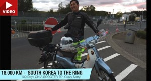 Chàng trai chạy Honda Super Cub từ Hàn Quốc sang Đức
