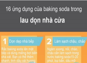 Infographic: Đừng nghĩ baking soda chỉ là chất tẩy rửa, 16 tác dụng lau dọn nhà của chúng sẽ khiến bạn tròn con mắt
