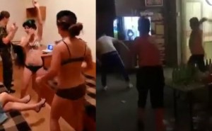 2 nữ binh sĩ mặc bikini nhảy sexy, 3 fan cuồng ném bể tivi vì Argentina thua Croatia 0-3