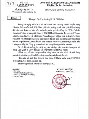 Bộ y tế yêu cầu xác minh, làm rõ 'đường dây sản xuất thuốc ho bẩn' tại TP Hồ Chí Minh