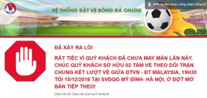 Vì sao vé trận chung kết Việt Nam - Malaysia bán 