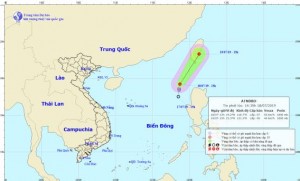 Áp thấp nhiệt đới trên biển Đông gây biển động mạnh