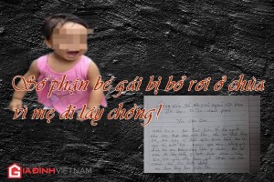 Bé gái 2 tuổi bị bỏ lại chùa với bức thư 