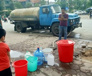 Nước cấp miễn phí cho cư dân HH Linh Đàm bị phản ánh có mùi hôi tanh