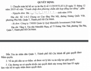 Diễn biến mới vụ Quỹ Manulife Investment Việt Nam bị kiện ra tòa, đòi bồi thường 5 tỷ