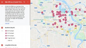 Sự thật về bản đồ dịch COVID-19 tại Hà Nội trên mạng internet