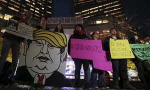 Biểu tình chống Donald Trump nổ ra tại New York