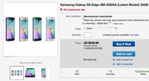 Mua Galaxy S6 edge 'tân trang', bạn tiết kiệm được đến 6 triệu đồng