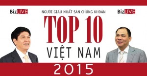 Top 10 “đại gia” đang giàu nhất sàn chứng khoán Việt