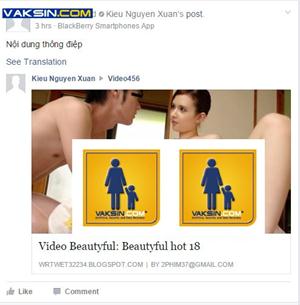 Virus Facebook khiêu dzâm Bông hồng Việt Nam lan nhanh tại Indonesia