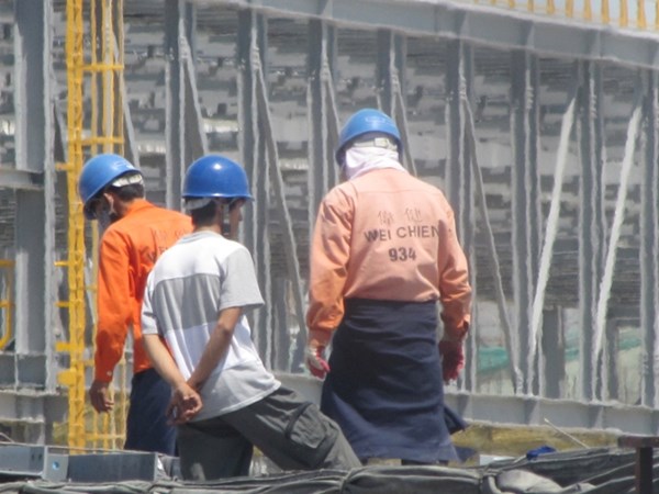 Lao động Trung Quốc làm việc tại Formosa Hà Tĩnh.
